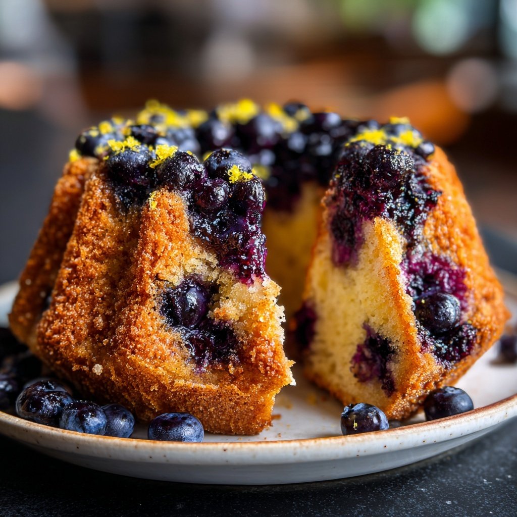 Zitrone Blaubeeren Sauerteig mit Biscotti Kruste