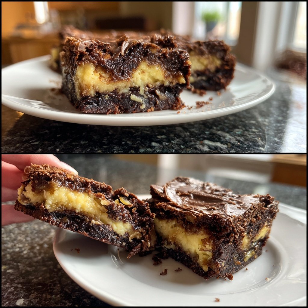 Schokoladen Topfen Brownie Überraschung